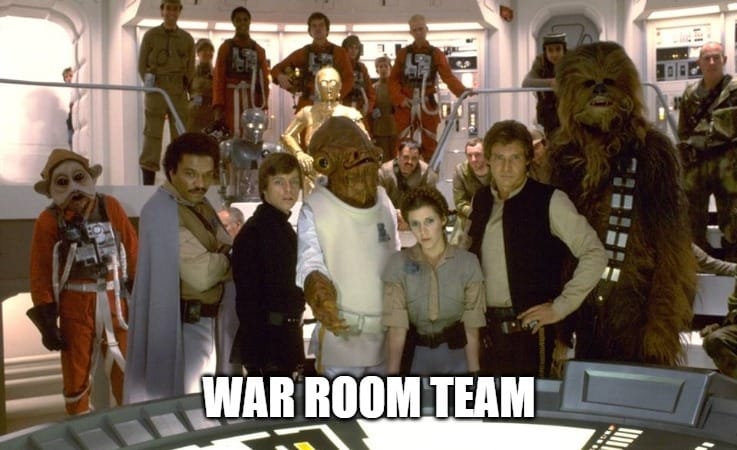 War room résztvevők